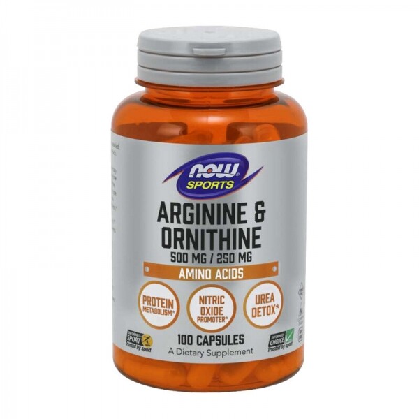 L-ARGININE & ORNITHINE 500/250 mg 100 CAPS